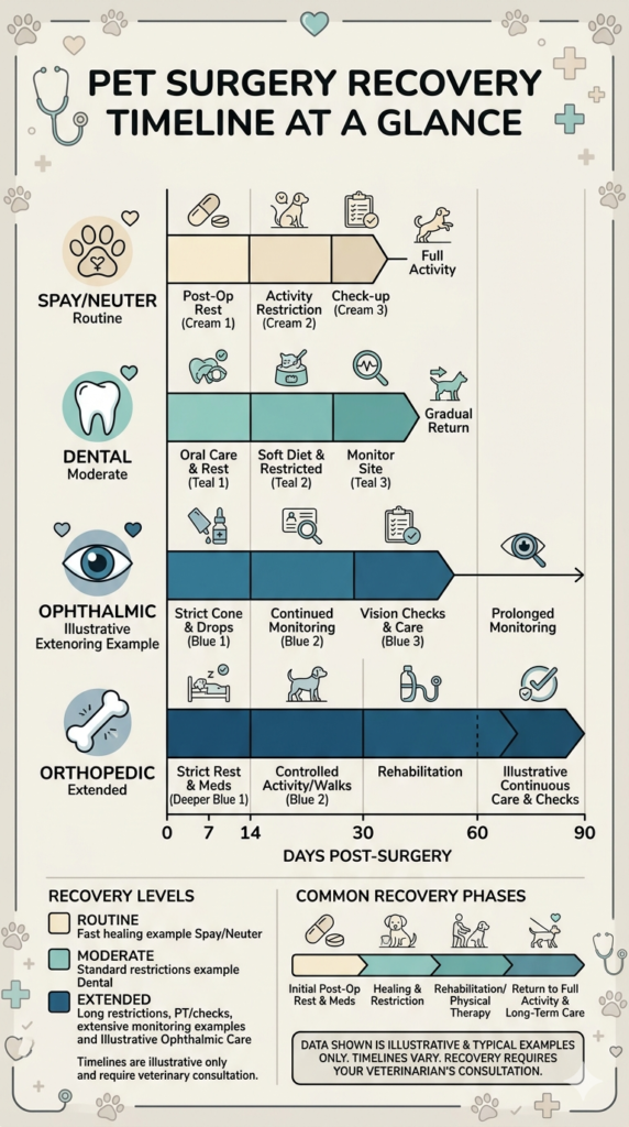 Pet Surgery Recovery Time: A Complete Guide to Common Procedures