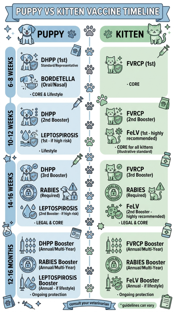 Dog and Cat Vaccination Schedule: Which Shots Your Pet Needs and When