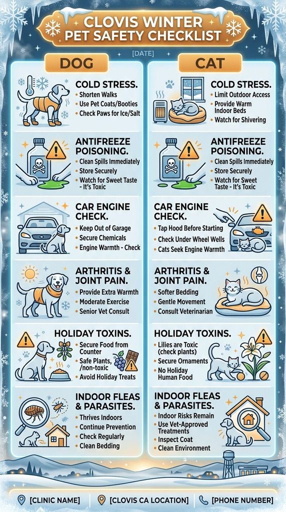 Cold Weather and Your Pet: A Winter Safety Guide for Clovis Dog and Cat Owners